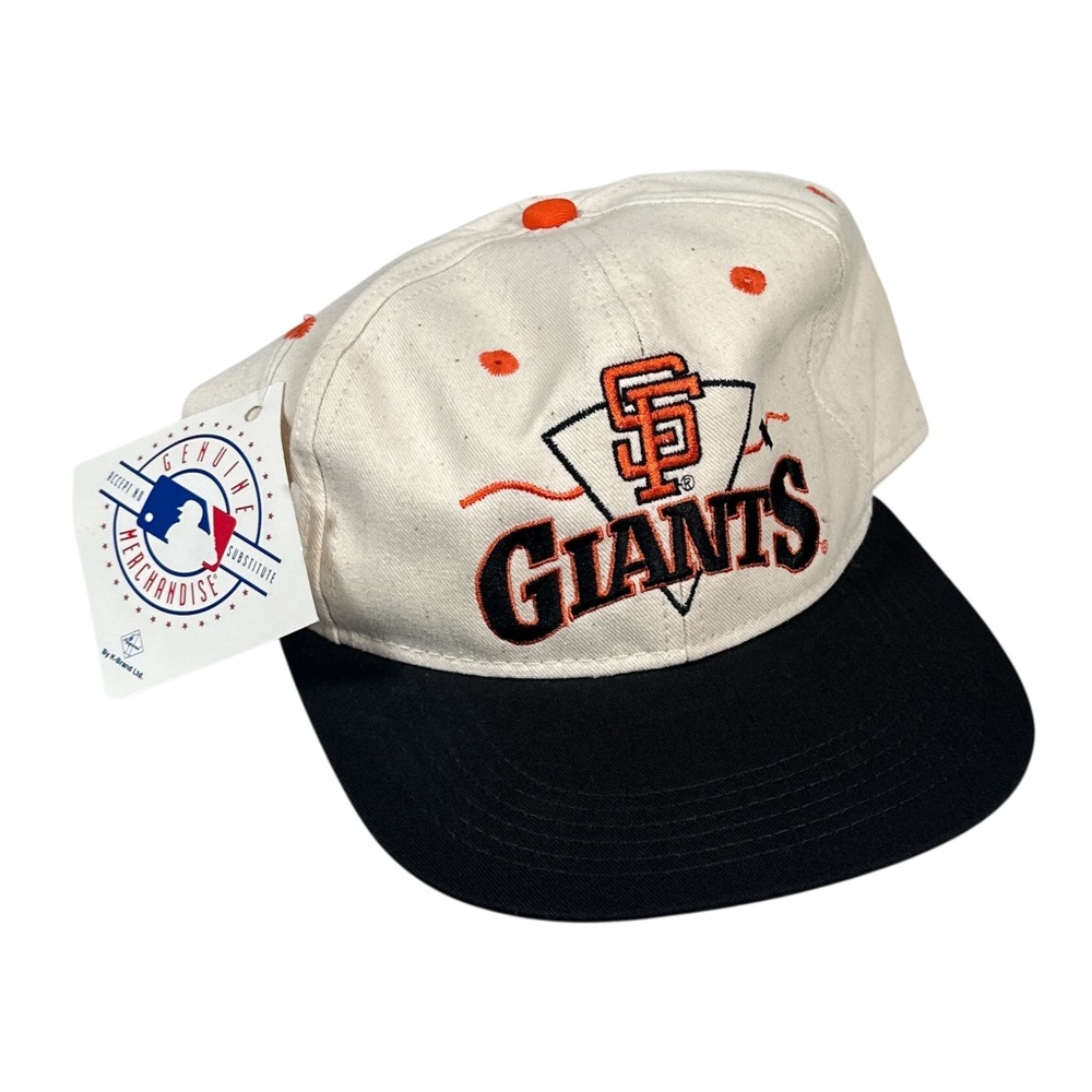 NWT Vintage 90s Deadstock #1 Apparel K Brand San Francisco Giants Drawstring Hat